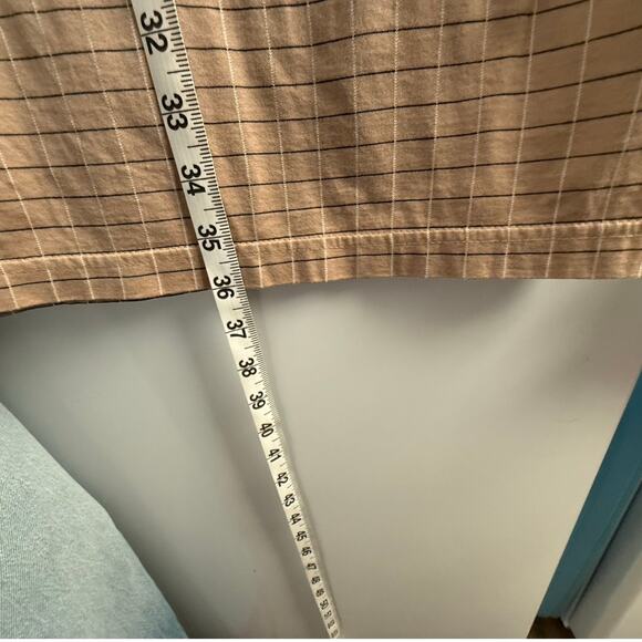 Greg Norman Men's Polo Big & Tall Size 2XLT XXL Tall Beige Plaid Casual‎ - Picture 5 of 6